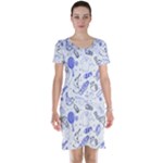 Fathers Day doodle Short Sleeve Nightdress