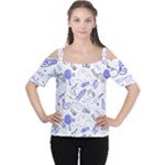 Fathers Day doodle Cutout Shoulder Tee