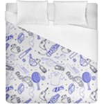 Fathers Day doodle Duvet Cover (King Size)