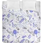 Fathers Day doodle Duvet Cover Double Side (King Size)