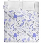 Fathers Day doodle Duvet Cover Double Side (California King Size)