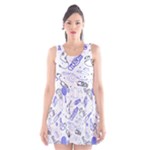 Fathers Day doodle Scoop Neck Skater Dress