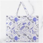 Fathers Day doodle Zipper Large Tote Bag