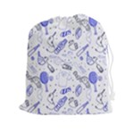 Fathers Day doodle Drawstring Pouch (XXL)