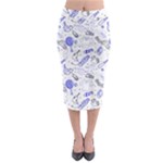 Fathers Day doodle Midi Pencil Skirt