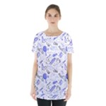 Fathers Day doodle Skirt Hem Sports Top