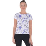 Fathers Day doodle Short Sleeve Sports Top 