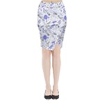 Fathers Day doodle Midi Wrap Pencil Skirt