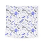 Fathers Day doodle Square Tapestry (Small)