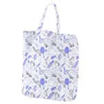 Fathers Day doodle Giant Grocery Zipper Tote
