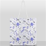 Fathers Day doodle Full Print Rope Handle Tote (Large)