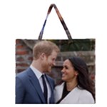 180419153659 Prince Harry Meghan Markle Sunken Garden Zipper Large Tote Bag