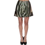 Succulent Green Pink Rosettes Skater Skirt