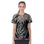 Succulent Green Pink Rosettes Women s Sport Mesh Tee