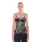 Succulent Green Pink Rosettes Spaghetti Strap Top