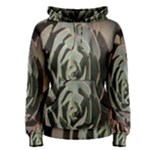 Succulent Green Pink Rosettes Women s Pullover Hoodie
