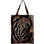 Succulent Green Pink Rosettes Zipper Classic Tote Bag