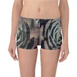 Succulent Green Pink Rosettes Boyleg Bikini Bottoms