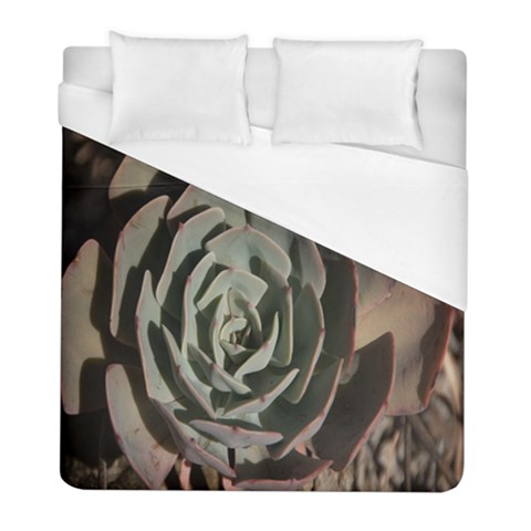 Succulent Green Pink Rosettes Duvet Cover (Full/ Double Size) from ArtsNow.com