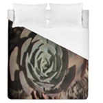 Succulent Green Pink Rosettes Duvet Cover (Queen Size)