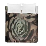 Succulent Green Pink Rosettes Duvet Cover Double Side (Full/ Double Size)