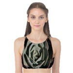 Succulent Green Pink Rosettes Tank Bikini Top