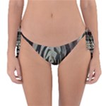 Succulent Green Pink Rosettes Reversible Bikini Bottom