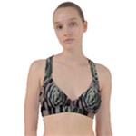 Succulent Green Pink Rosettes Sweetheart Sports Bra