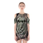 Succulent Green Pink Rosettes Shoulder Cutout One Piece