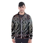 Succulent Green Pink Rosettes Windbreaker (Men)