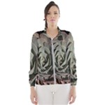 Succulent Green Pink Rosettes Windbreaker (Women)