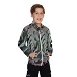 Succulent Green Pink Rosettes Windbreaker (Kids)