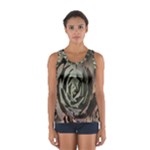 Succulent Green Pink Rosettes Sport Tank Top 
