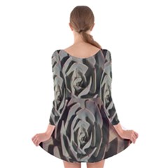 Long Sleeve Velvet Skater Dress 