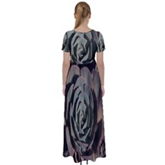 High Waist Short Sleeve Maxi Dress 