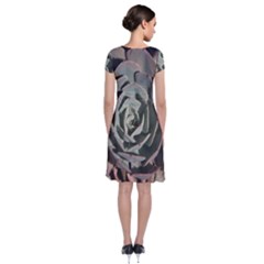 Short Sleeve Front Wrap Dress 
