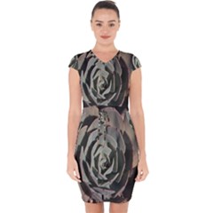 Capsleeve Drawstring Dress  