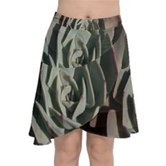 Chiffon Wrap Front Skirt 