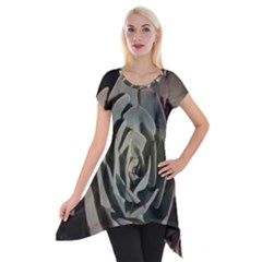 Short Sleeve Side Drop Tunic 