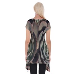 Short Sleeve Side Drop Tunic 