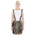 Succulent Green Pink Rosettes Braces Suspender Skirt