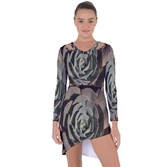 Asymmetric Cut-Out Shift Dress 