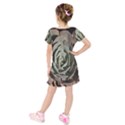 Kids  Short Sleeve Velvet Dress 