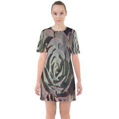 Sixties Short Sleeve Mini Dress 