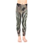 Succulent Green Pink Rosettes Kids  Legging