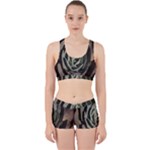 Succulent Green Pink Rosettes Work It Out Gym Set
