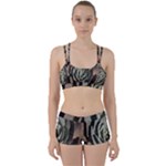 Succulent Green Pink Rosettes Women s Sports Set