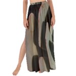 Succulent Green Pink Rosettes Maxi Chiffon Tie-Up Sarong