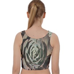 Velvet Racer Back Crop Top 