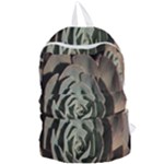 Succulent Green Pink Rosettes Foldable Lightweight Backpack